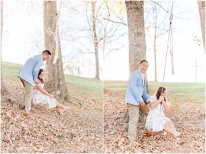 swing engagement session photos