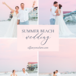 summer beach wedding photos