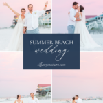 summer beach wedding photos