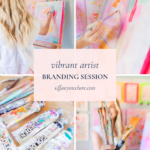 vibrant artist branding session photos